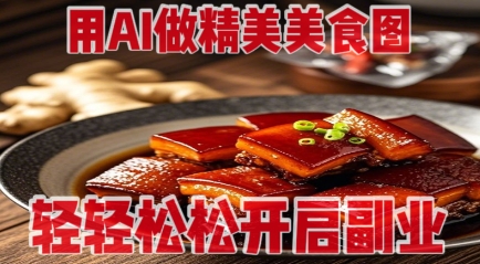 用AI做精美美食图，无需专业设备拍摄，轻轻松松开启副业-西蒙学社