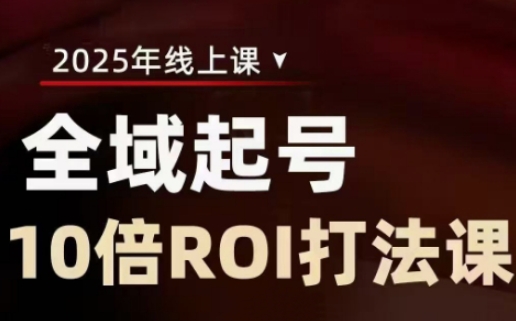 2025全域起号10倍ROI打法课，助你提升直播间的投资回报率-西蒙学社