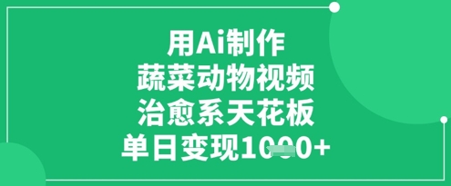 AI零门槛打造萌趣果蔬动画 轻松吸金日入千元的治愈系爆款教程-西蒙学社