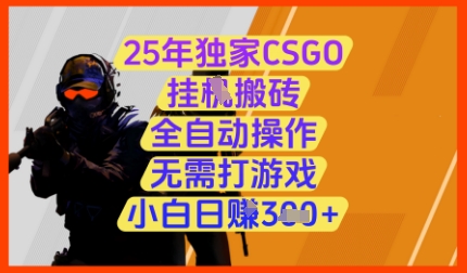CSGO老牌搬砖项目深度解析：24小时全自动托管月入过万 新手无经验轻松入门-西蒙学社