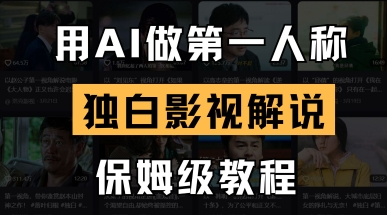 用AI做第一人称独白影视解说，手把手教学，保姆级教程-西蒙学社