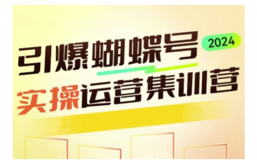 引爆蝴蝶号实操运营，助力你深度掌握蝴蝶号运营，实现高效实操，开启流量变现之路-西蒙学社