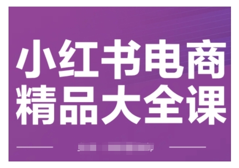 小红书电商精品大全课，快速掌握小红书运营技巧，实现精准引流与爆单目标，轻松玩转小红书电商(更新2月)-西蒙学社