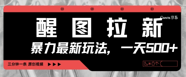 手机零基础3分钟速剪视频！醒图拉新日赚500+爆款引流秘籍-西蒙学社