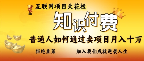 互联网项目天花板，知付付费项目，普通人如何通过卖项目月入十个，拒绝韭菜【揭秘】-西蒙学社