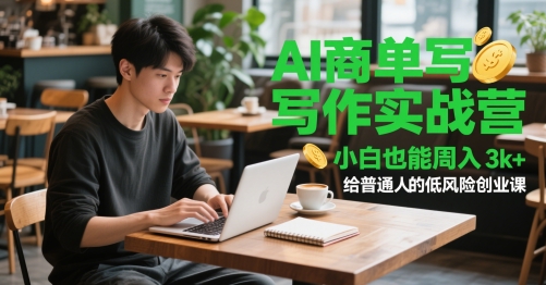 AI写作副业变现实战班 零基础月赚万元低风险创富指南-西蒙学社