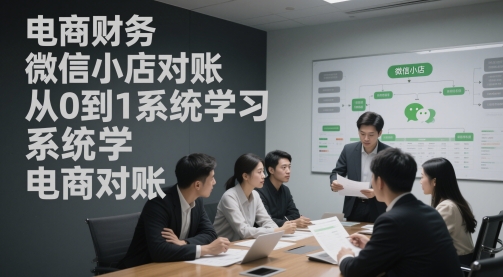 微信小店电商财务对账零基础到精通实操全流程解析-西蒙学社