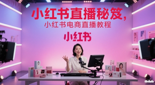小红书电商直播零基础速成指南：新手3天掌握爆单实操技巧-西蒙学社