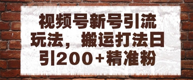 视频号新号运营零成本搬运技巧 日增300+精准粉丝实操方案 矩阵批量操作独家教程-西蒙学社