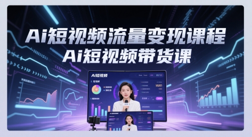 AI赋能短视频带货实战训练营：智能剪辑爆款变现全攻略-西蒙学社