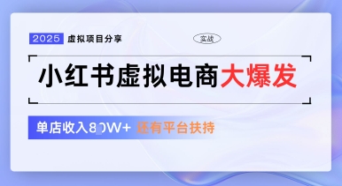 小红书虚拟电商新风口：零门槛矩阵玩法 + 官方流量扶持，新手轻松月入过万-西蒙学社