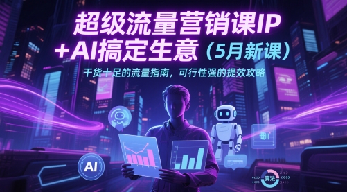5月全新IP+AI流量实战课：高效获客秘籍与精准营销技巧全解析-西蒙学社