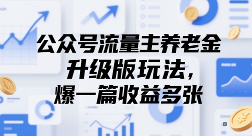 微信公众号流量主养老金高阶玩法 单篇爆文实现收益裂变式增长-西蒙学社