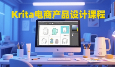 Krita电商设计实战教学 零基础到精通轻松掌握全流程创意设计技能-西蒙学社