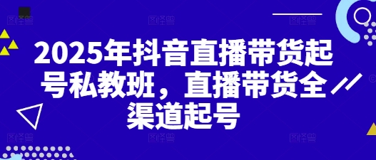 2025 抖音直播卖货全渠道速成班：零基础实战起号攻略-西蒙学社