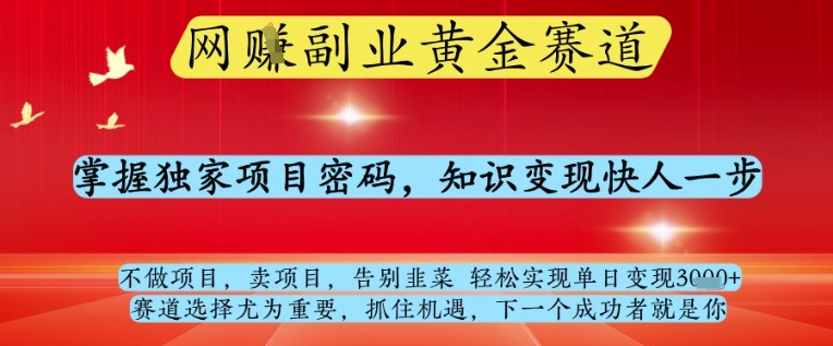 网创副业日入 1K+ 实战攻略：高收益赛道暴利项目拆解 + 知识付费快变现技巧，附新手防割韭菜避坑指南-西蒙学社