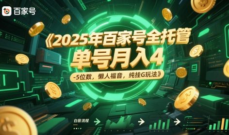 2025年百家号自动托管新玩法：单号月入轻松破万零操作躺赚攻略-西蒙学社