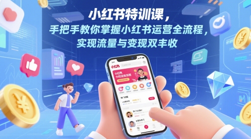 小红书运营实战速成班：7天零基础掌握全流程技巧，精准引流轻松变现-西蒙学社