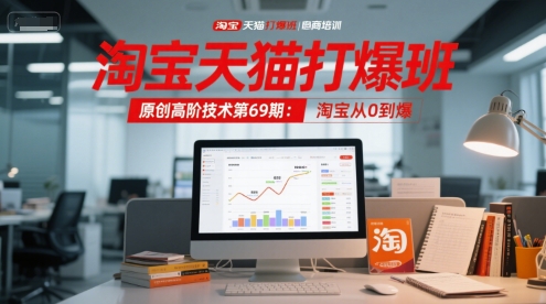 淘宝天猫爆款打造高阶课第 69 期：零基础到爆款实战技巧-西蒙学社