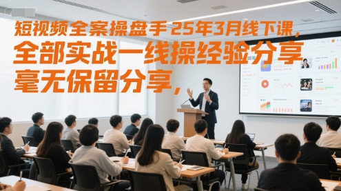 2025年3月短视频全案运营线下集训：一线操盘手实战技法拆解与全维度干货输出-西蒙学社