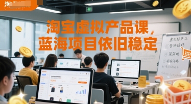 淘宝虚拟产品课：蓝海项目持续盈利揭秘-西蒙学社