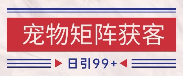 抖音小红书萌宠账号矩阵式运营实战 日增200+精准粉丝高效引流技巧解析-西蒙学社