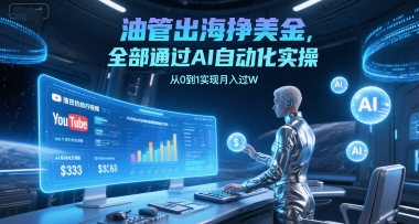 AI自动化实操YouTube出海：从零起步月入过万美金-西蒙学社