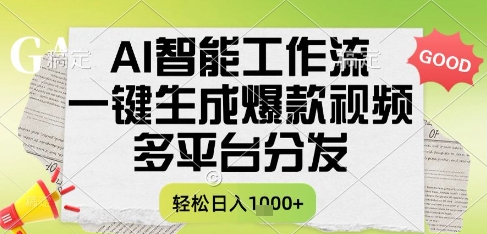 AI全自动生成书单号热门视频技巧 多平台同步日赚500+实战解析-西蒙学社
