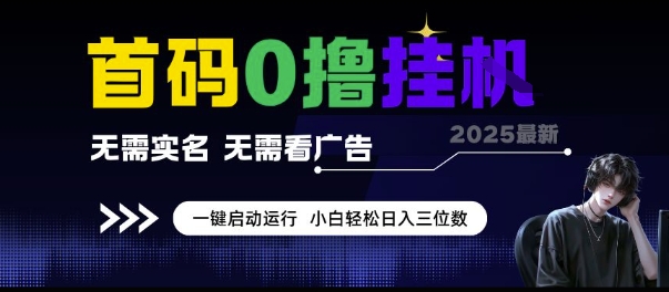 首码挂机项目零门槛启动 全程自动运行免实名无广告 新手日赚300+内幕解析-西蒙学社