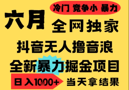 2025年6月抖音无人直播音浪变现新玩法，新手零门槛轻松日赚千元，矩阵批量操作实战解析-西蒙学社
