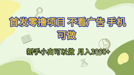 2023全新零撸赚钱机会 手机操作新手可入 月赚3000+ 内部曝光-西蒙学社