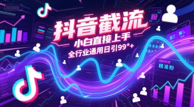 抖音引流速成秘籍：新手零基础轻松上手，全行业适用每日获取100+精准粉丝技巧大曝光-西蒙学社