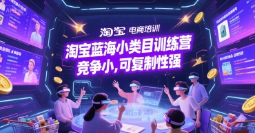淘宝蓝海小类目实操班：低竞争玩法，轻松复制盈利-西蒙学社