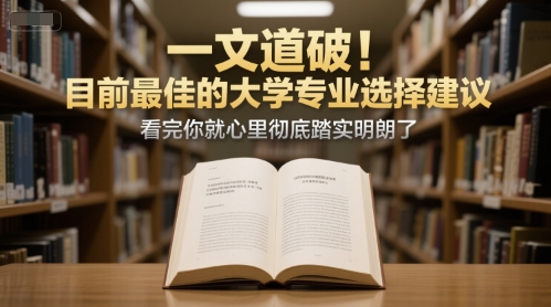 2023 年大学专业选择最佳建议深度解析，看完后豁然开朗安心选择-西蒙学社