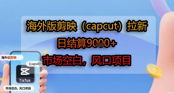 海外剪映CapCut推广新玩法，日赚1000+，蓝海市场等你掘金-西蒙学社