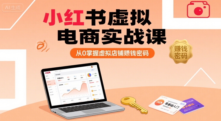 小红书虚拟电商实战课程 从零开始掌握虚拟店铺盈利技巧-西蒙学社