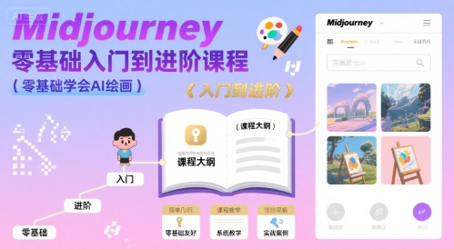 Midjourney从入门到精通：零基础掌握AI绘画技巧-西蒙学社