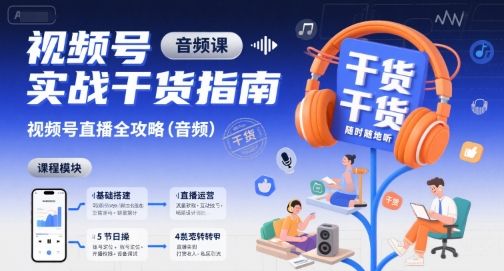 视频号实战技巧全解析，直播运营音频指南-西蒙学社