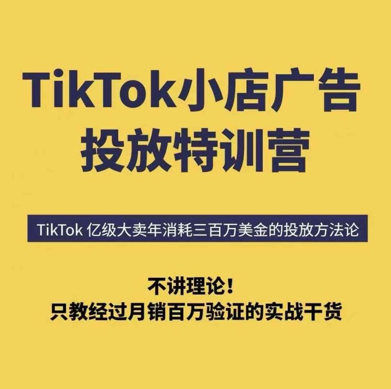 TikTok广告投不动?6天小店速成班,学会月入百万实战投产秘笈!-西蒙学社
