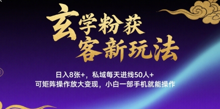 零门槛冷门引流秘籍！单日爆粉 50+ ，日赚 800 零成本矩阵玩法！-西蒙学社