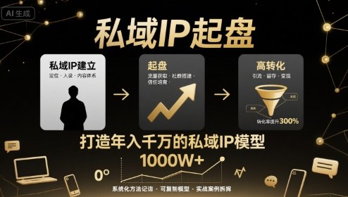 高效构建私域IP全程指南实现高转化年入千万方案-西蒙学社