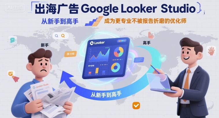 海外广告优化师成长记：掌握Google Looker Studio，从小白轻松驾驭报告变高手-西蒙学社