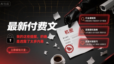 最新揭秘：这些付费文章背后的真相，我不得不说的内幕提醒-西蒙学社
