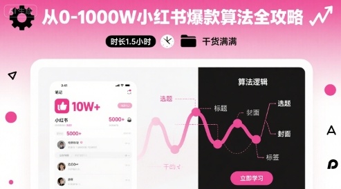 小红书新手快速涨粉到1000W指南，解析爆款流量算法内核！🌟硬核干货-西蒙学社