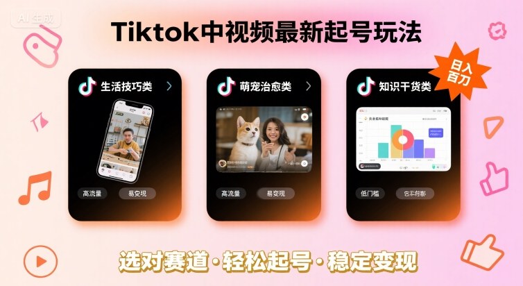 TikTok视频快速涨粉新策略，聚焦这些热门领域日进百元无压力-西蒙学社