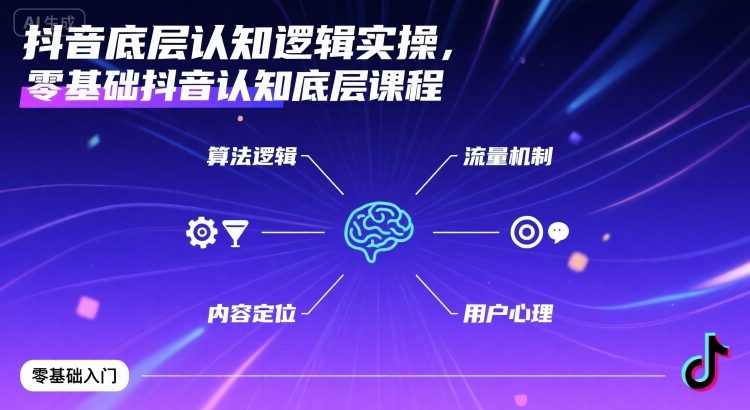 零基础抖音认知逻辑实操指南：深度解析实战操作方法-西蒙学社