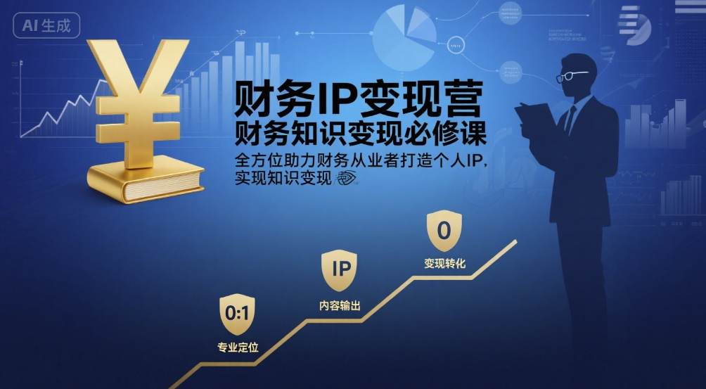 财务从业者实战IP知识变现必修营，轻松打造个人品牌实现高收益。-西蒙学社