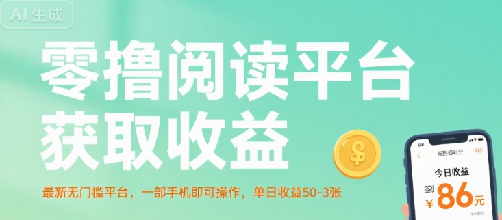 零撸阅读平台轻松赚收益，最新无门槛项目，手机操作简单，日入50到300元揭秘-西蒙学社