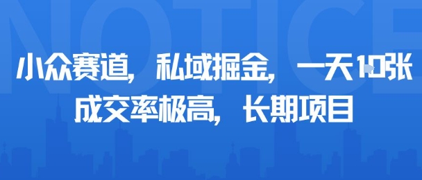 掘金私域小众赛道，日产出稳定，粘性强成交率高达80%的长期项目-西蒙学社