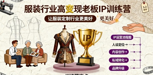 服装定制老板IP创富实战营-西蒙学社